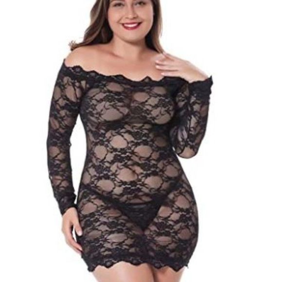 LINGERLOVE Womens Plus Size Sexy Lingerie Bodysuit